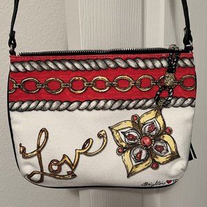 NWT Brighton Glitter & Go Canvas Pouch/Crossbody Bag